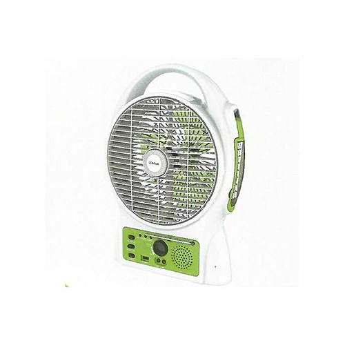 Lontor Rechargeable Table Fan With USB & Radio