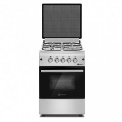 HAIER THERMOCOOL Luxury Cooker (50cm x 60cm) with 4 Gas Burners (Silver) 504G