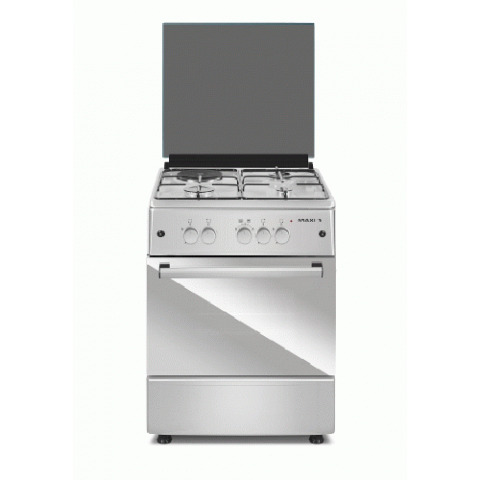 Maxi Gas Cooker | 6060 M4 INOX|3 GAS 1 ELECTRIC