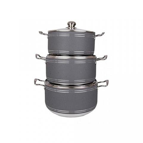 Master Chef Big Sized Non-Stick Pots 3 Sets