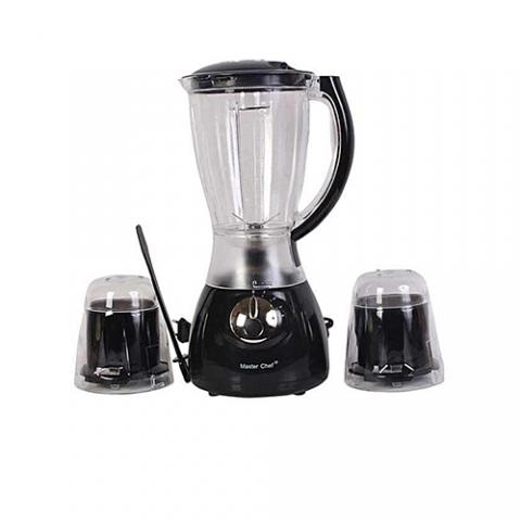 Master Chef Electric Blender With Mill- Black