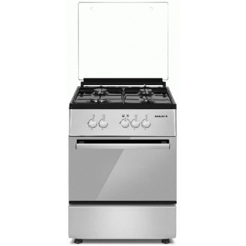 Maxi Gas Cooker 60 * 60 4B Basic Black Grey (DE) - Made in Turkey