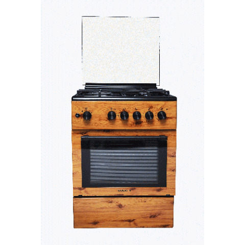 MAXI GAS COOKER 6060 TR 31 WD| 6060 (3+1) WOOD|IGNITION|OVEN LIGHT| DOUBLE ITALIAN + SPARKER|6060 TR 31 WD