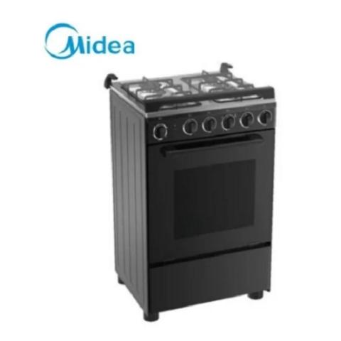 Midea Gas Cooker 24BMG4G058-I with 4 Gas Burners 60 x 60 Black