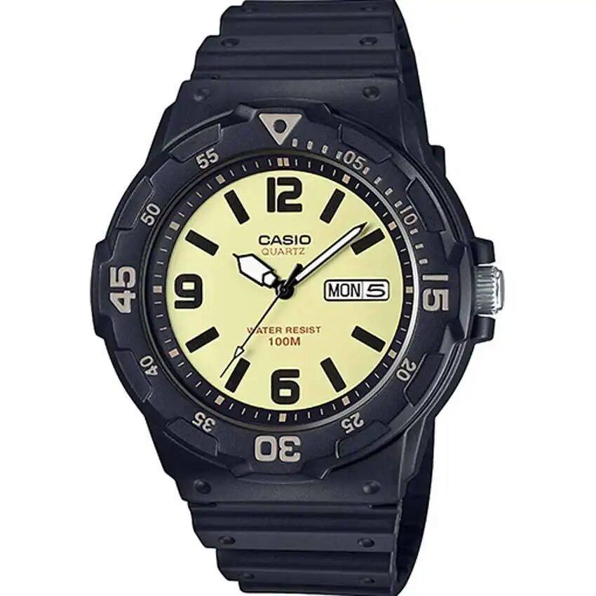 CASIO MRW200H-5BV MEN’S ANALOG QUARTZ SPORTS MEDIUM SIZE WATCH - Large