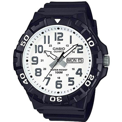 Casio MRW210H-7AV Men’s White Dail Analog Watch - Large