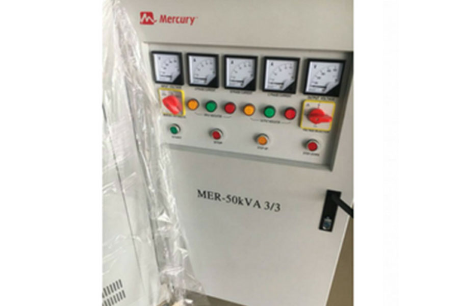 MERCURY 50KVA 3-PHASE FULLY AUTOMATIC AC VOLTAGE STABILIZER – SERVO AVR 3-PHASE IN / 3-PHASE OUT