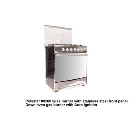 POLYSTAR PV-FS80G5GB 5 GAS BURNER WITH STAINLESS STEEL FRONT PANEL