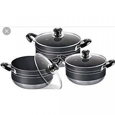 Kinelco 3pcs Nonstick Pots