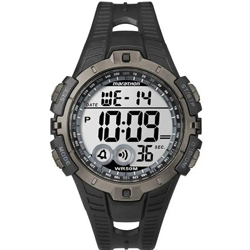 TIMEX T5K802 MEN’S MARATHON INDIGLO CHRONOGRAPH DIGITAL RESIN WATCH