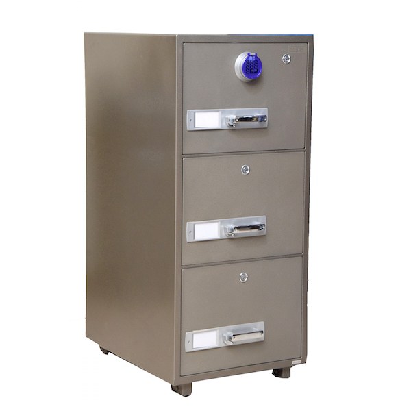 Ultimate 3-drawer fireproof cabinet - Digital Lock