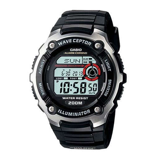 Casio WV200A-1AV Men’s Waveceptor Black Band Watch