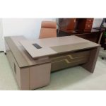 QUALITY DSEIGNED 1.8 METER BROWN OFFICE TABLE - AVAILABLE (ARIN)