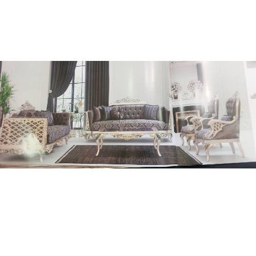 QUALITY DESIGNED 8 SEATERS SOFA WITH CENTRE TABLE & 2 SIDE STOOLS (BUS)