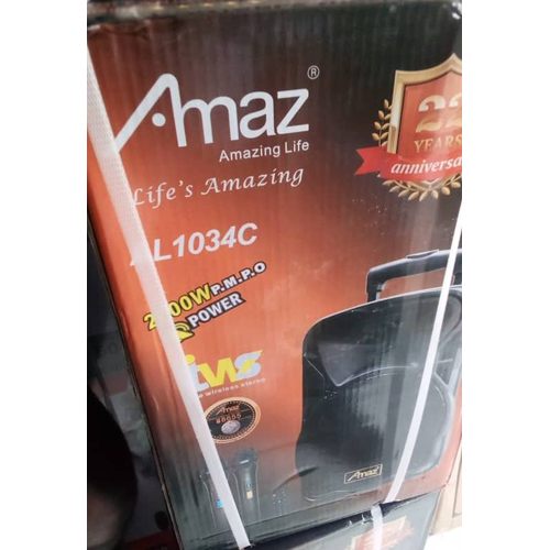 AMAZ 10 Inches QUALITY SOUND SPEAKER WITH REMOTE & MIC AL-1034C 2000W