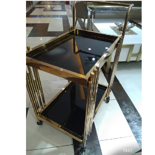 QUALITY DESIGNED BLACK & GOLD TROLLEY - AVAILABLE (JAFU)