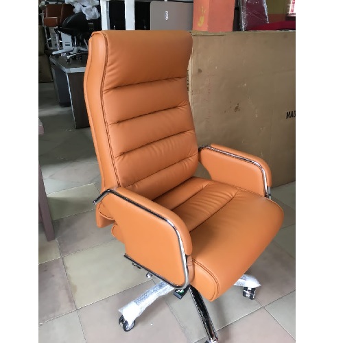 QUALITY DESIGNED ORANGE EXECUTIVE OFFICE CHAIR - AVAILABLE (NOFU)