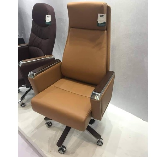 QUALITY DESIGNED BROWN EXECUTIVE OFFICE CHAIR - AVAILABLE (NOFU)