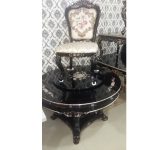 QUALITY DESIGNED BLACKL ROUND CENTER TABLE & DINING - AVAILABLE (MOBIN)