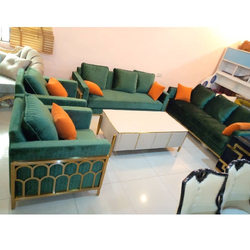 QUALITY DESIGNED GREN 7 SEATERS SOFA CHAIRS (WITHOUT TABLE & STOOLS)-AVAILABLE (SETIN)