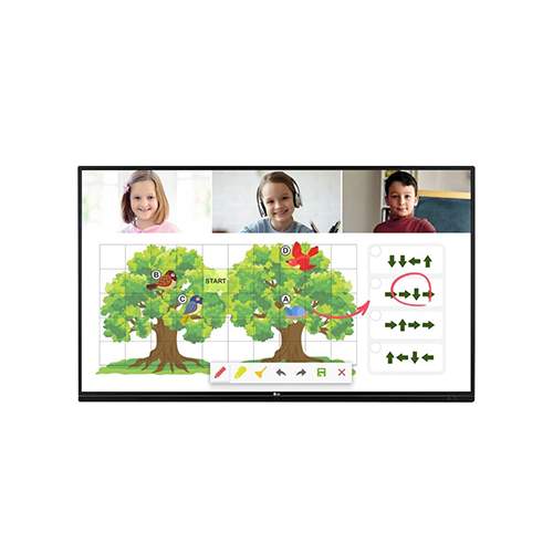 LG 75 Inch Interactive Display Board | TR3DJ-B Series IPS UHD IR Multi Touch Interactive Whiteboard with Embedded Writing Software, Built-in Speakers, & VESA™ Mount Compatibility | 75TR3DJ-B