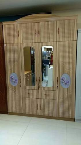 LIGHT BROWN WARDROBE WITH DRESSING MIRROR (1530)