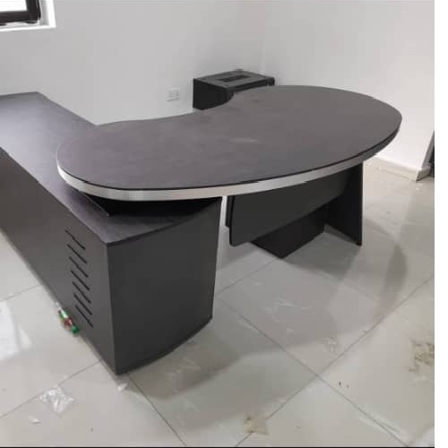 QUALITY DESIGNED GRAY OVAL EXECUTIVE OFFICE TABLE - AVAILABLE (AUFUR)