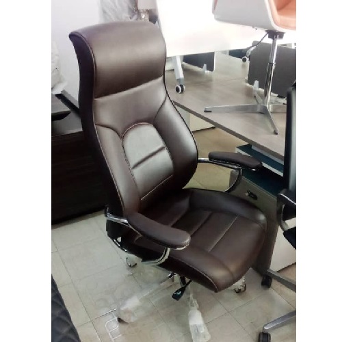QUALITY DESIGNED COFFEE BROWN OFFICE CHAIR - AVAILABLE (ARIN)
