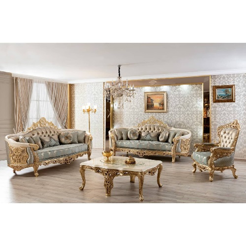 COMPLETE QUALITY SET OF SOFAS WITH DINING SET (FIKLA)