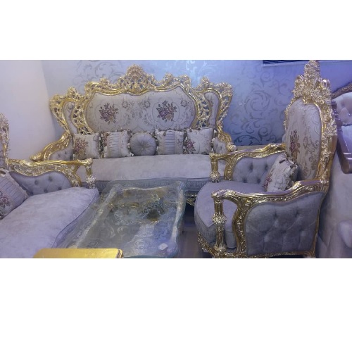 QUALITY DESIGNED ROYAL FABRIC SETTEE 7 SEATER CHAIRS- AVAILABLE (MOBIN)