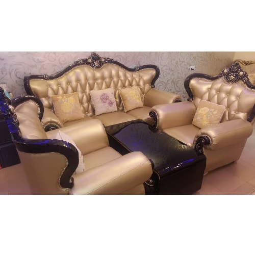 QUALITY DESIGNED ROYAL LEATHER 7 SEATER CHAIRS- AVAILABLE (MOBIN)