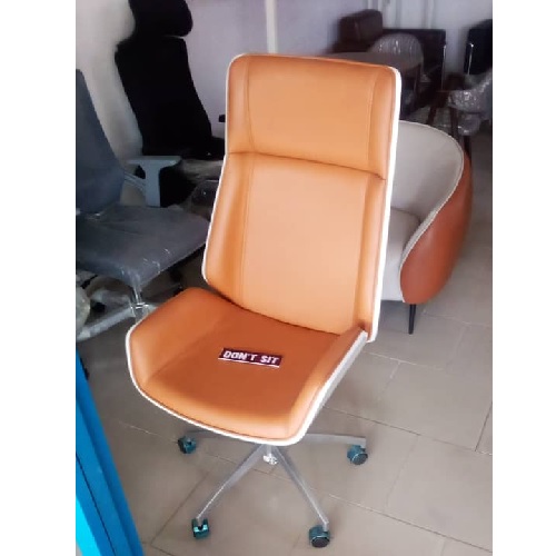 QUALITY DESIGNED VISITORS CHAIR - ORANGE COLOR (FICO)