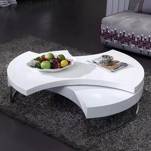 QUALITY DESIGNED WHITE CENTER TABLE -AVAILABLE (ZIDFU)