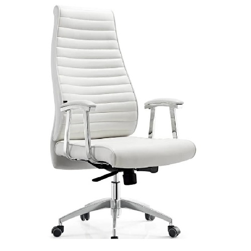 QUALITY DESIGNED WHITE EXECUTIVE CHAIR - AVAILABLE (UGIN)