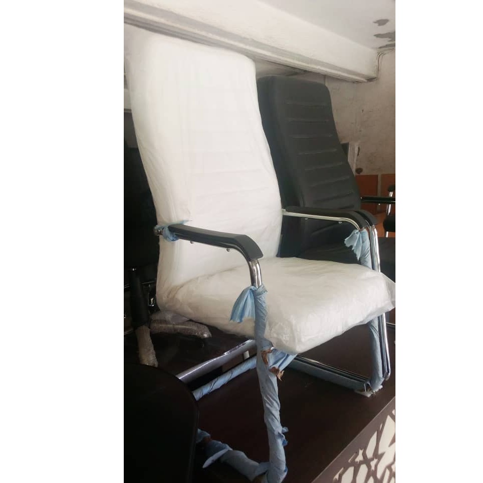 QUALITY DESIGNED WHITE HIGH BACK VISITOR`S CHAIR - AVAILABLE (ROMIN)