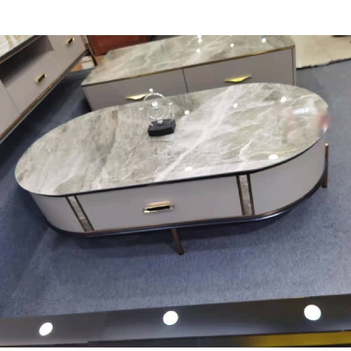 QUALITY DESIGNED WHITE & BROWN CENTER TABLE WITH TV STAND - AVAILABLE (JAFU)