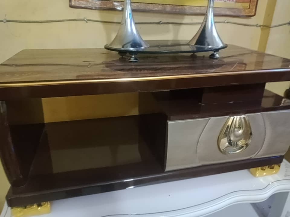 BROWN CENTER TABLE WITH DRAWER (1530)