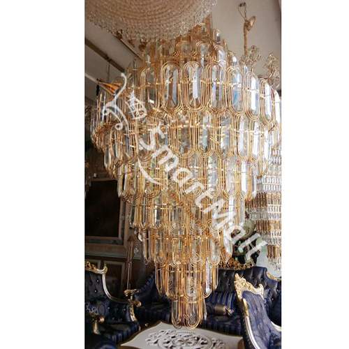 CRYSTAL BY 1200mm CHANDELIER QUALITY DESIGNED LIGHT - FOR INDOOR USE (OBIC)