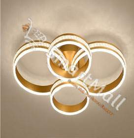 4 RINGS LED CHANDELIER QUALITY DESIGNED LIGHT- FOR INDOOR USE (CILIP)