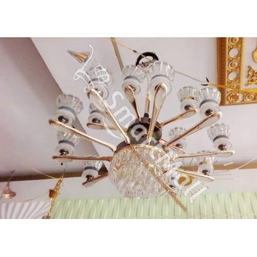 BY 10 + 5 BULB CHANDELIER QUALITY DESIGNED LIGHT - FOR INDOOR USE (OBIC)