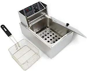 DEEP FRYER WITH SINGLE ELECTRIC GAS 6L.
