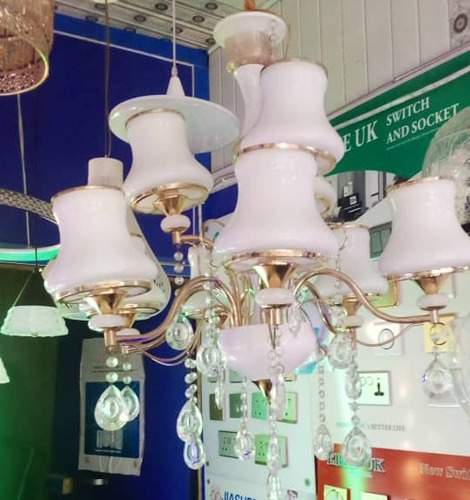 BY 9 CHANDELIER QUALITY DESIGNED LIGHT WITH BULB - FOR INDOOR USE (CLV)