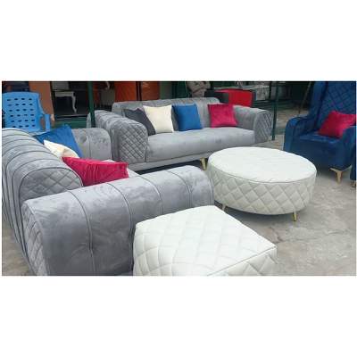 GREY 7 SEATERS SOFA (BENFU)