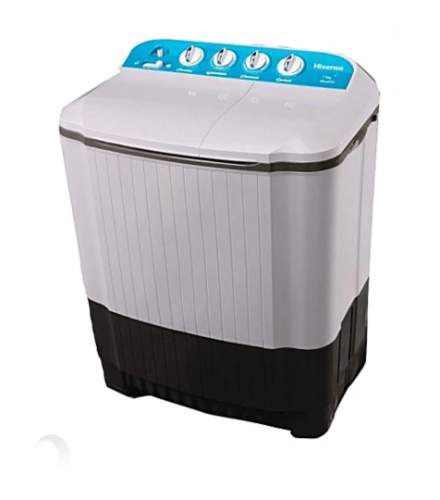 Hisense Washing Machine 11KG, Twin Tub, Classical Design, Lint Filter, Top Load Manual, White Colour - WM WSRB 113