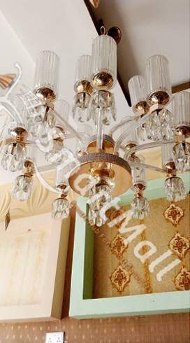 BY 12 + 6 BULB CHANDELIER QUALITY DESIGNED LIGHT - FOR INDOOR USE (OBIC)