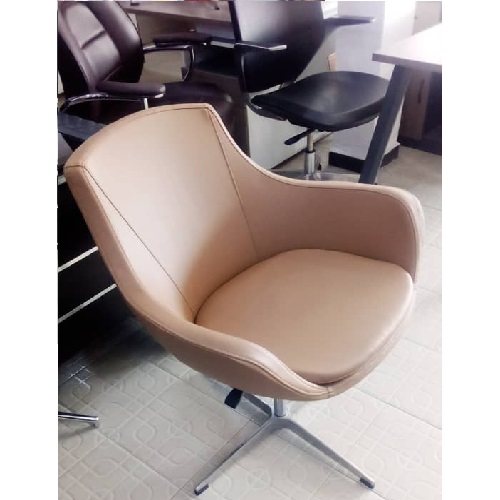 QUALITY DESIGNED LIGHT BROWN OFFICE CHAIR - AVAILABLE (ARIN)