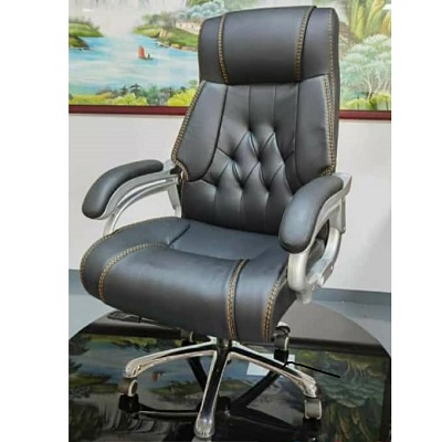 BLACK EXECUTIVE OFFICE CHAIR RECLINER (DESIN)