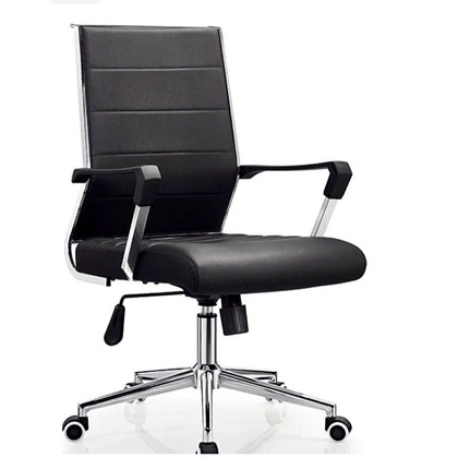 BLACK OFFICE LOW BACK CHAIR (OFU)
