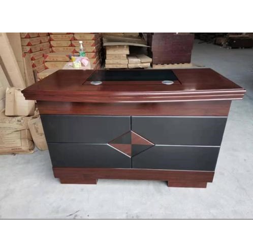 BROWN & BLACK OFFICE TABLE (JOFU)