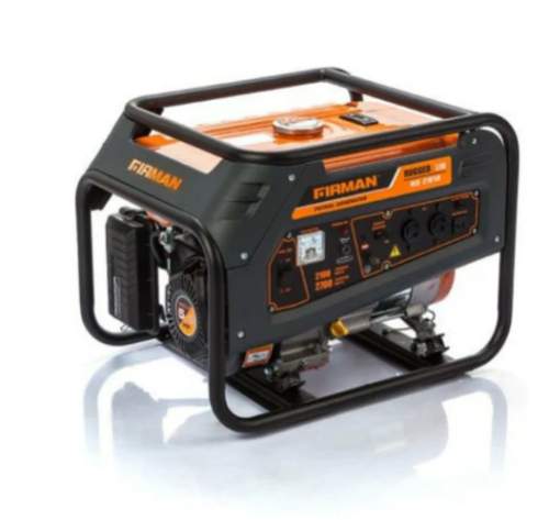 Firman 2.0kva Manual Generator - RD2910 Sumec Firman RD2910 - is a cost effective generator for your home or small business. Sumec Firman RD2910- is a value for money. Though the generator is model 2910. It is not 2.9kva generator. It is rated at 2kva and a recommended maximum load of 2kva. So this 2kva generator would be able to power your fans, bulbs, 1 TV, 1 Home theatre, Fridge. It is important to load generators cautiously to prevent overload. See technical specifications below- Starting system: Recoil/Electricity Fuel: Petrol Fuel tank capacity: 15L Capacity: rated 2.0kva max 2.2kva Coil: 100% copper Weight: 40.1kg